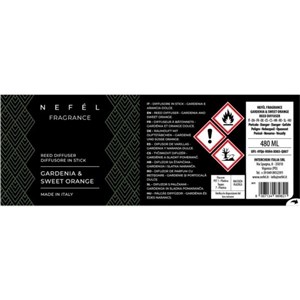 NEFÉL FRAGRANCE GARDENIA & SWEET ORANGE REFIL 480 ml - Zapas do dyfuzora zapachowego z patyczkami,  zapach gardenii oraz słodkich pomarańczy - zdjęcie 7