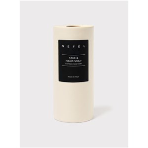 HOLDER IVORY 500 NEFEL FACE & HAND SOAP / Kubek na butelki 480 ml do mocowania do ściany dla Mydła w płynie. Kolor kości słoniowej
