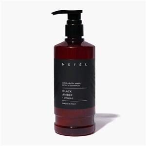 NEFÉL HAIR & BODY WASH BLACK AMBER 480 ml - Żel i szampon 2w1 Ambra 