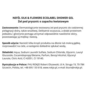 NEFÉL SHOWER GEL SILK & FLOWERS ECOLABEL 5000 ml - Żel pod prysznic o zapachu kwiatowym  - zdjęcie 4