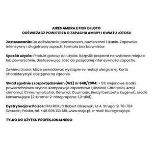 AIRES AMBRA E FIOR DI LOTO 750 ml - Odświeżacz powietrza - zdjęcie 3