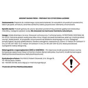 ARGONIT BAGNO FRESH 750 ml - Płyn do mycia łazienki - zdjęcie 5