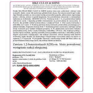 BIKE CLEAN & SHINE 750 ml  - zdjęcie 2