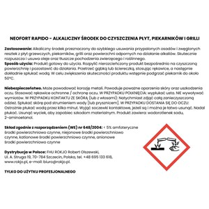 NEOFORT RAPIDO 750 ml - Płyn do usuwania przypalonego brudu  - zdjęcie 5