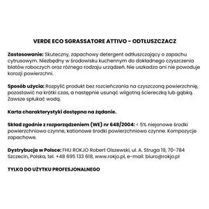 VERDE ECO SGRASSATORE ATTIVO 5 l - Odtłuszczacz do kuchni - zdjęcie 6